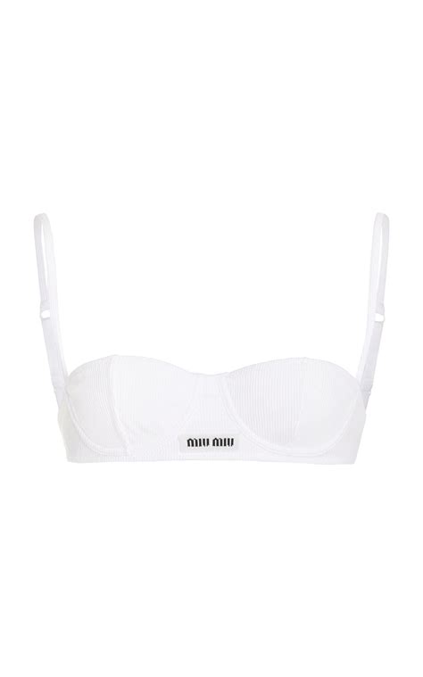 miu miu white bra